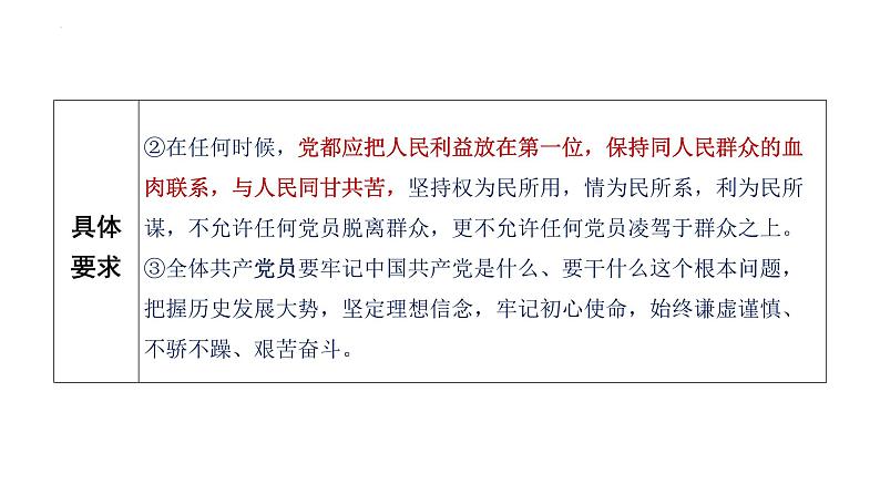 第二课中国共产党的先进性课件-2024届高考政治一轮复习统编版必修三政治与法治07