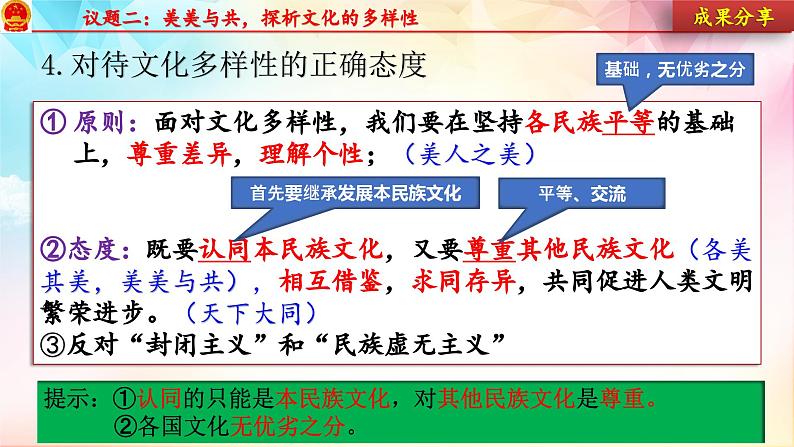 第八课 学习借鉴外来文化的有益成果 课件-2024届高考政治一轮复习统编版必修四哲学与文化第7页