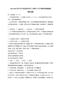 2023-2024学年辽宁省沈阳市高三上学期11月月考政治质量检测模拟试题1（含解析）