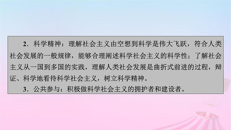 新教材适用2023_2024学年高中政治第1课社会主义从空想到科学从理论到实践的发展第2框科学社会主义的理论与实践课件部编版必修106