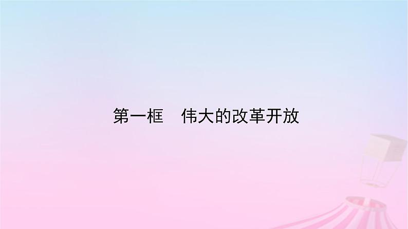 新教材适用2023_2024学年高中政治第3课只有中国特色社会主义才能发展中国第1框伟大的改革开放课件部编版必修1第2页