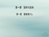 新教材适用2023_2024学年高中政治第1单元各具特色的国家第1课国体与政体第1框国家是什么课件部编版选择性必修1