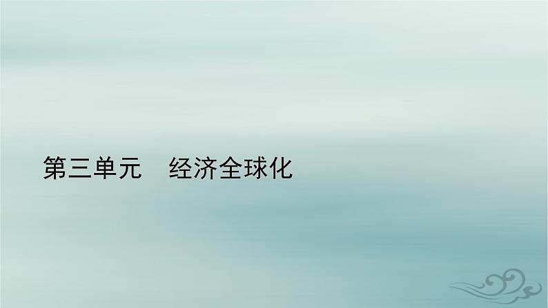 新教材适用2023_2024学年高中政治第3单元经济全球化第6课走进经济全球化第1框认识经济全球化课件部编版选择性必修1第1页