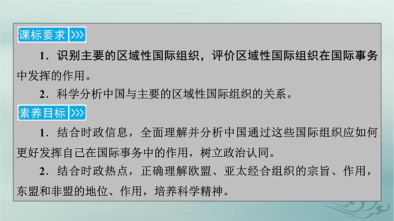 新教材适用2023_2024学年高中政治第4单元国际组织第8课主要的国际组织第3框区域性国际组织课件部编版选择性必修1第5页