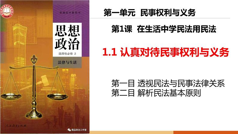 1.1 认真对待民事权利与义务  课件 -2024届高考政治一轮复习统编版选择性必修二法律与生活04