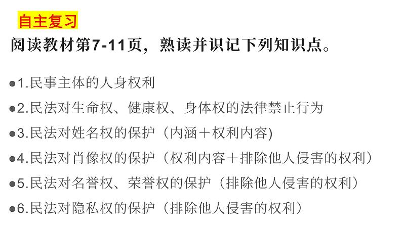 1.2 积极维护人身权利 课件-2024届高考政治一轮复习统编版选择性必修二法律与生活第4页