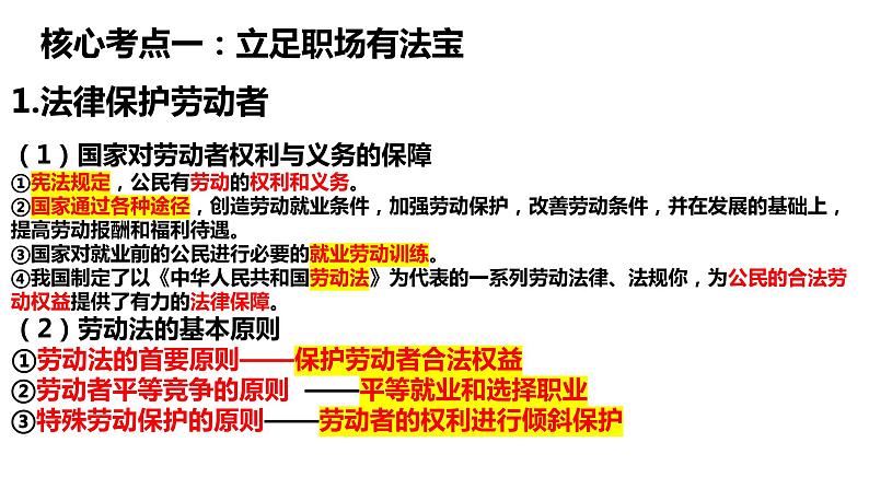 第七课  做个明白的劳动者课件-2024届高考政治一轮复习统编版选择性必修二法律与生活08