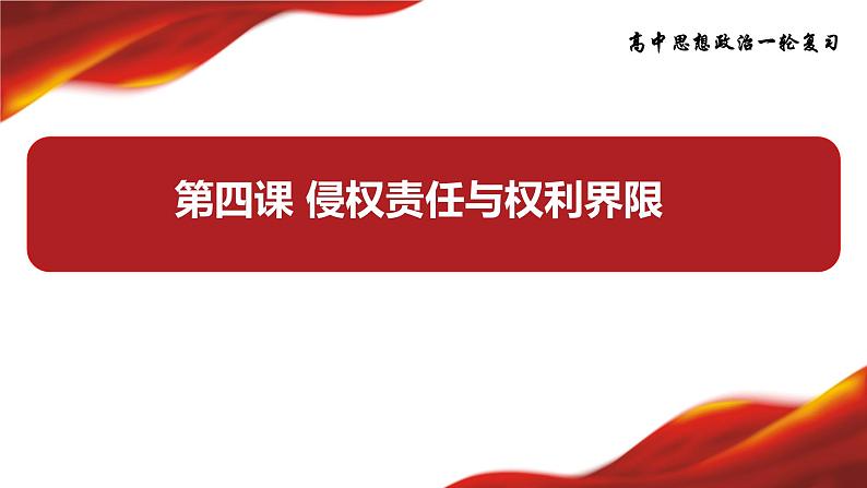 第四课 侵权责任与权利界限 课件-2024届高考政治一轮复习统编版选择性必修二法律与生活第3页