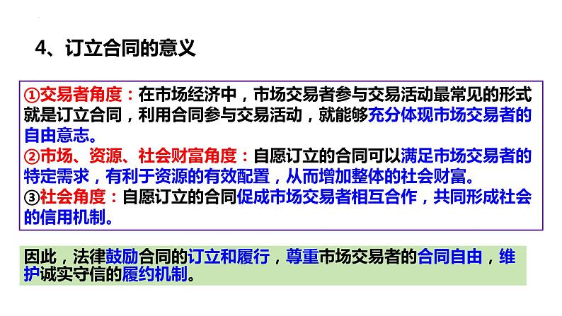 第三课 订约履约 诚信为本 课件-2024届高考政治一轮复习统编版选择性必修二法律与生活第6页