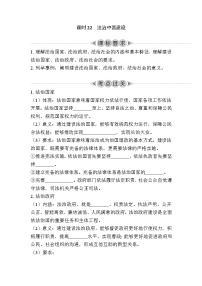 课时22　法治中国建设 复习学案（含答案）2024年江苏省普通高中学业水平合格性政治考试