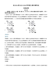 四川省仁寿第一中学北校区2023-2024学年高三上学期11月期中文综政治试题（Word版附解析）