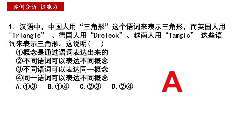 第四课 准确把握概念课件-2024届高考政治一轮复习统编版选择性必修三逻辑与思维第4页