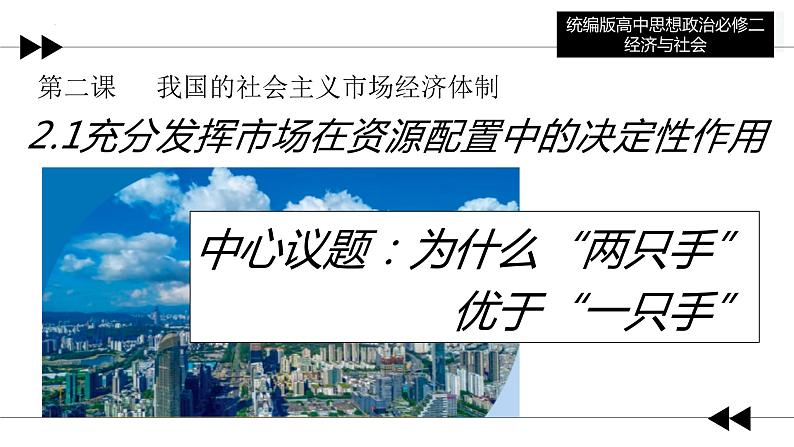 2.1 充分发挥市场在资源配置中的决定性作用  课件-2023-2024学年高中政治统编版必修二经济与社会02