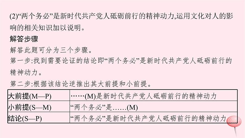 适用于新高考新教材2024版高考政治二轮复习高阶思维专项练1逻辑推理与论证课件第7页