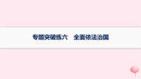 适用于新高考新教材2024版高考政治二轮复习专题突破练6全面依法治国课件