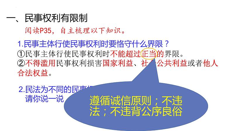 4.2权利行使 注意界限 课件-2022-2023学年高中政治统编版选择性必修二法律与生活第7页