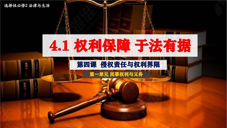 4.1权利保障 于法有据 课件-2022-2023学年高中政治统编版选择性必修二法律与生活01