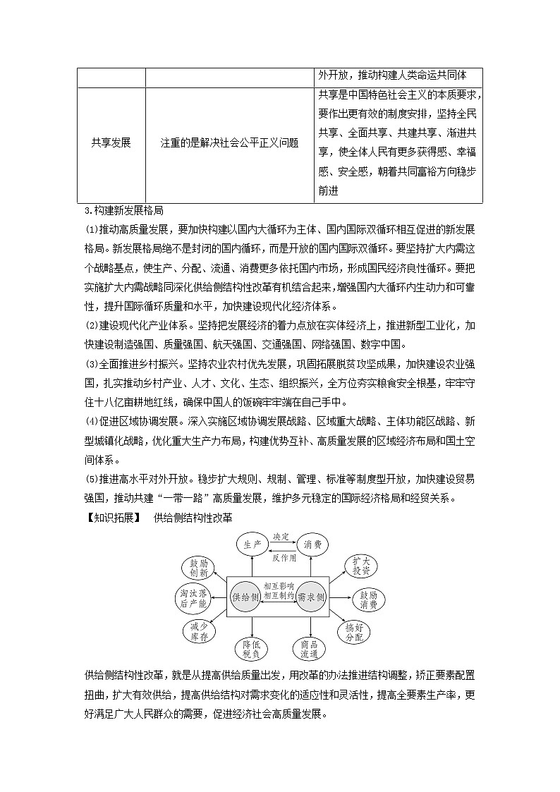 2024届高考政治二轮专题复习与测试必修部分专题三经济发展与社会进步考点一我国的经济发展03