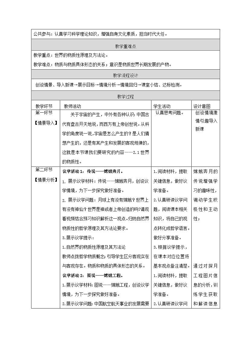 世界的物质性  教案第2页