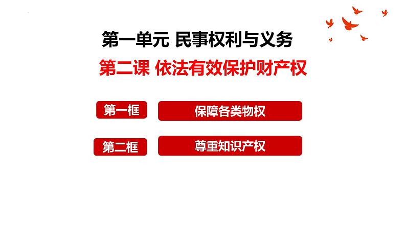 第二课 依法有效保护财产权课件-2024届高考政治一轮复习统编版选择性必修二法律与生活第1页