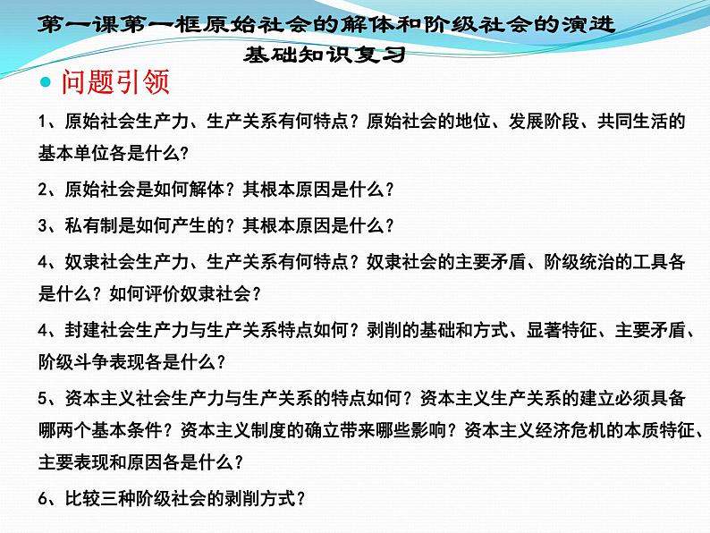 高中政治必修一《中国特色社会主义》主干知识复习全册课件-人教部编版第2页