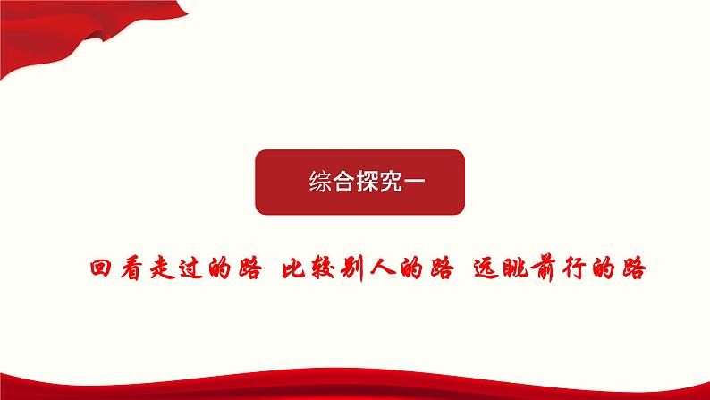 高中必修一政治《综合探究一 回看走过的路 比较别人的路 远眺前行的路》ppt课件-统编人教版01