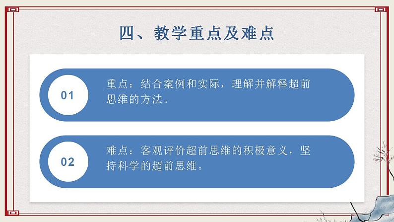 【新课标】统编版高中政治选修三 13.2《超前思维的方法与意义》 说课课件05