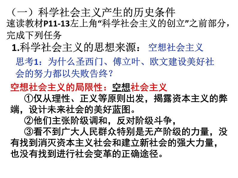 政治高中必修一1.2《科学社会主义的理论与实践》精品ppt课件-统编人教版05