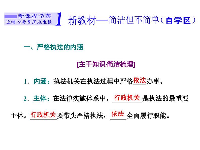 高中政治必修三第九课第二框《严格执法》PPT课件-新统编版第2页