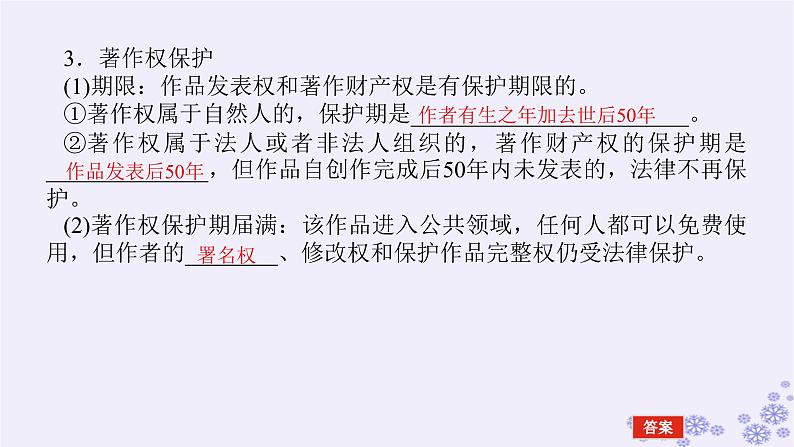 新教材2023版高中政治第一单元民事权利与义务第二课依法有效保护财产权课时2尊重知识产权课件部编版选择性必修2第7页