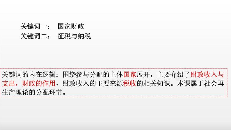 第八课  财政与税收-2024年高考政治一轮复习课件（人教版必修1）第3页