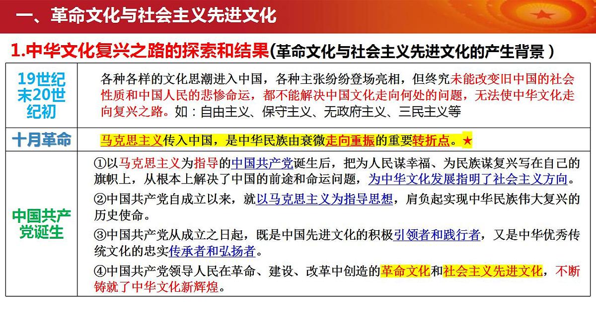 第九课  发展中国特色社会主义文化课件-2024届高考政治一轮复习统编版必修四哲学与文化第8页