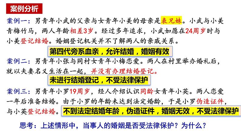 第六课 珍惜婚姻关系 课件-2024届高考政治一轮复习统编版选择性必修二法律与生活06