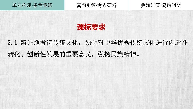 第七课 继承发展中华优秀传统文化课件-2024届高考政治一轮复习统编版必修四哲学与文化 (1)第2页