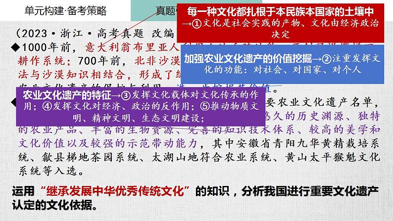 第七课 继承发展中华优秀传统文化课件-2024届高考政治一轮复习统编版必修四哲学与文化 (2)第7页