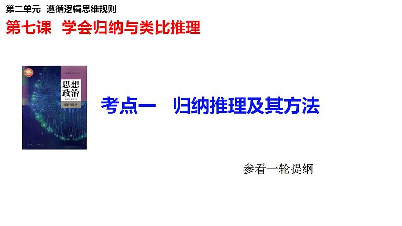 第七课 学会归纳与类比推理 课件-2024届高考政治一轮复习统编版选择性必修三逻辑与思维第5页