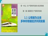 1.1公有制为主体 多种所有制经济共同发展课件-2023-2024学年高中政治统编版必修二经济与社会
