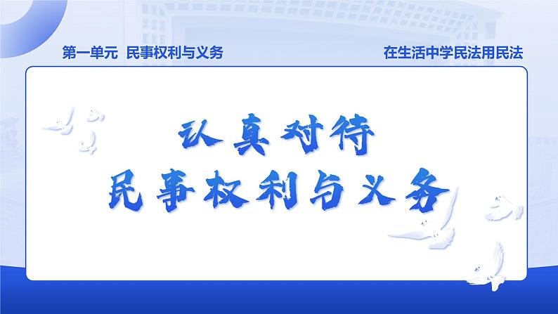 1.1认真对待民事权利与义务课件-2023-2024学年高中政治统编版选择性必修二法律与生活第2页