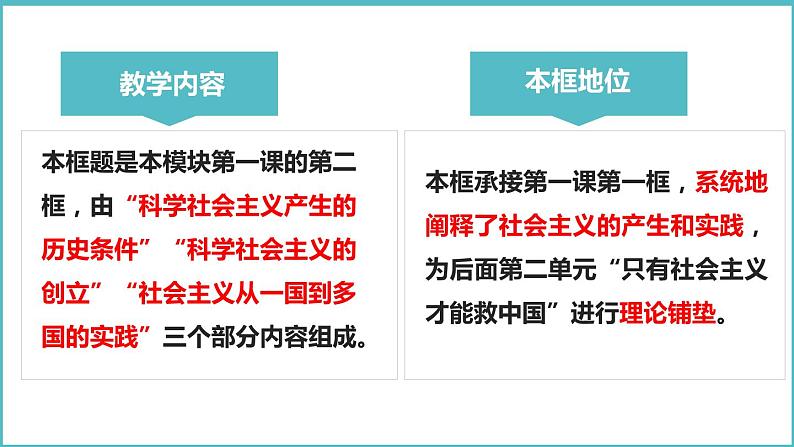 1.2 科学社会主义的理论与实践 说课课件-2023-2024学年高中政治统编版必修一中国特色社会主义04