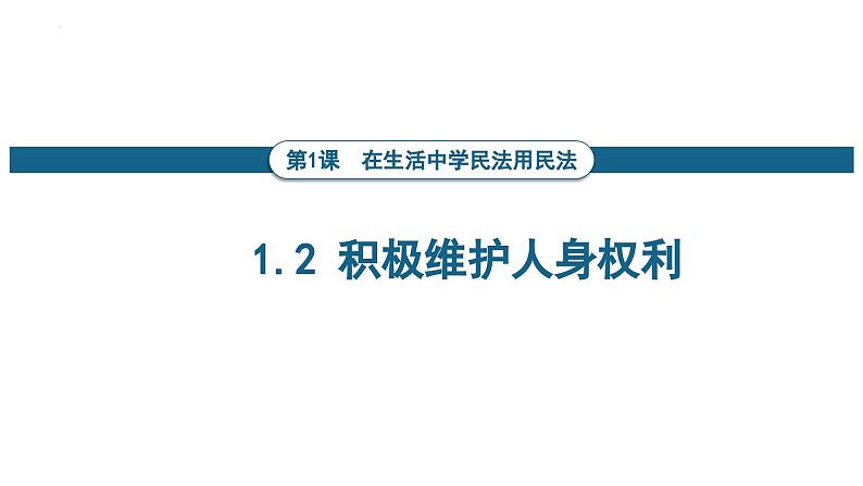 1.2积极维护人身权利课件-2023-2024学年高中政治统编版选择性二法律与生活02