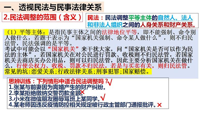 1.1认真对待民事权利与民事义务课件-2023-2024学年学年高中政治统编版选择性必修二法律与生活 (1)07