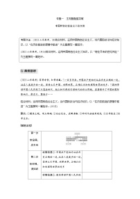 专题一　主观题题型突破　中国特色社会主义小论文类（含解析）—2024年高考政治大二轮复习讲义