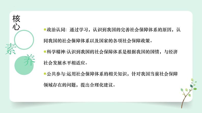 （2024最新版）4.2《我国的社会保障》教学课件+教学设计+热点视频04