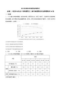 必修二《经济与社会》特殊题型之三高考真题题图表式选择题集训30练