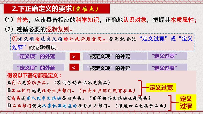 统编版高中政治选修三 4.2《明确概念的方法》课件07