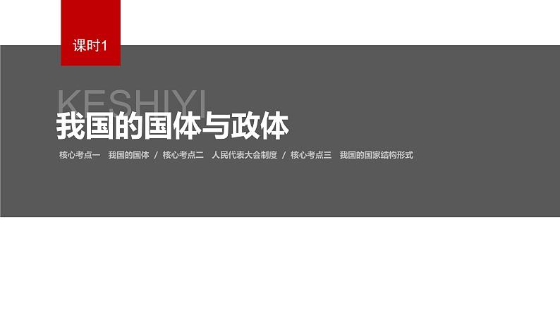 新高考政治二轮复习（新高考版） 专题6　课时1　我国的国体与政体06