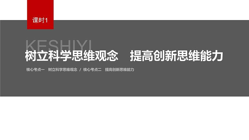 新高考政治二轮复习（新高考版） 专题14　课时1　树立科学思维观念　提高创新思维能力06