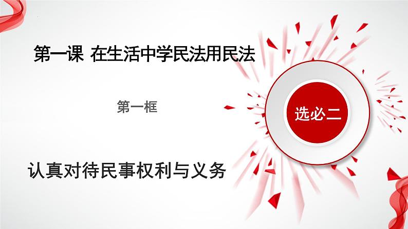 1.1认真对待民事权利与义务（课件 ） 高中政治选择性必修2同步课件05