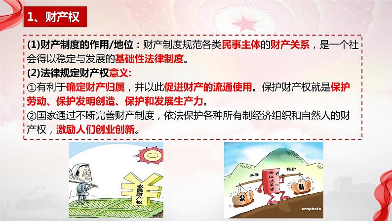 2.1保障各类物权 （课件 ） 高中政治选择性必修2 法律与生活同步课件 (4)第5页