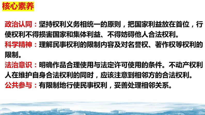 4.2 权利行使 注意界限 （课件 ） 高中政治选择性必修2 法律与生活同步课件02